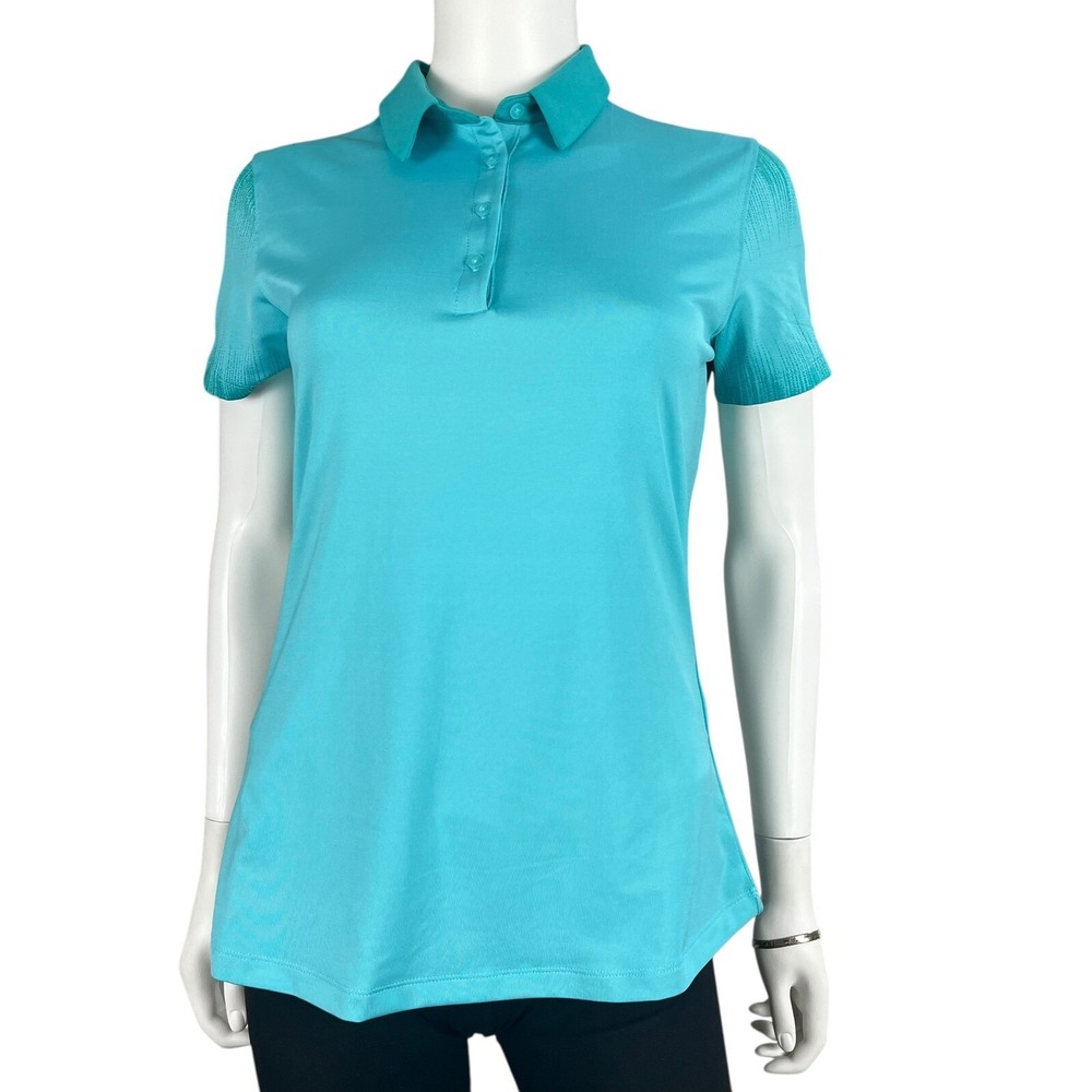 Under Armour Golf Polo Performance HeatGear Breathable Coastal Chic Shirt Medium
